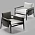 Elegant Meridiani Teresa Armchair 3D model small image 1