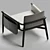 Elegant Meridiani Teresa Armchair 3D model small image 4