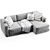 Modern 2015 Texas Corner Sofa 3D model small image 5