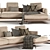 B&B Italia Dock High Sofa 3D model small image 2