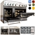 Smart Commercial-Style Gas Ranges 3D model small image 1