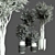 Modern Chic Indoor Plant Decor 3D model small image 3