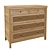 Modern 5-Drawer Gaben Chest 3D model small image 1