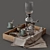 Elegant Coffee Set for Export 3D model small image 1