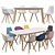 Modern Danetti Dining Furniture Set 3D model small image 1