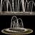 Serene Garden Fountain with Stones 3D model small image 2