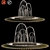 Serene Garden Fountain with Stones 3D model small image 4