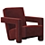 Cassina Utrecht Armchair '17 Mod 3D model small image 1