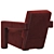 Cassina Utrecht Armchair '17 Mod 3D model small image 3