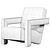 Cassina Utrecht Armchair '17 Mod 3D model small image 5