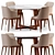  Poliform Grace Dining Set 3D model small image 1