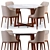  Poliform Grace Dining Set 3D model small image 5