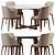  Poliform Grace Dining Set 3D model small image 6