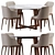  Poliform Grace Dining Set 3D model small image 7