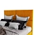 Orange Designer Bed 3D model small image 3