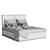 Orange Designer Bed 3D model small image 4