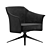 Luxury Leather Lounge Armchair 3D model small image 1