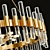 Modern Loop Chandelier – Gold Glass 3D model small image 3