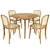 Round Dining Table and Chair Set 3D model small image 1