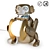 Monochrome Monkey Night Light 3D model small image 1