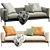 Modern Flexform Romeo Sofa 3D model small image 2