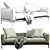 Modern Flexform Romeo Sofa 3D model small image 6