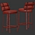 Modern ROLL Stool Kettal Design 3D model small image 8