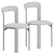 Sleek Rey Chair Set 3D model small image 3