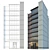 Detailed Modern Office Building Model 3D model small image 2