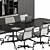 Modern Meeting Table Set - Office 303 3D model small image 3