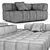 Sleek Arflex Modern Sofa 3D model small image 4