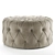 Luxury New Kap Pouf Ottoman 3D model small image 1