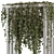 Pergola Garden Set 657 Hanging Plants 3D model small image 2