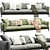 Luxury Modern Sofa Flexform 2013 3D model small image 1