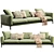 Luxury Modern Sofa Flexform 2013 3D model small image 4