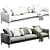 Luxury Modern Sofa Flexform 2013 3D model small image 5