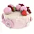 Deluxe Pink Cake with Macaroons 3D model small image 1