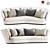 Elegant Apollo Sofa by Maxalto 3D model small image 2