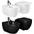 AM.PM Awe C111738SC Toilet Set 3D model small image 1