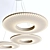 Luxe CACTUS Suspension Chandelier 3D model small image 2