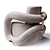 Elegant Alter Ego Armchair Infinity 3D model small image 2