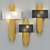 Rustic Metal Fiore Wall Sconce 3D model small image 2