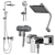 Modern Shower System Set Upgrade 3D model small image 8