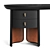 Elegant Petal Writing Desk 3D model small image 3