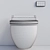 Luxury Bidet Toilet Seat with Remote Control 3D model small image 7