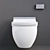 Luxury Bidet Toilet Seat with Remote Control 3D model small image 10