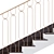 Art Deco Style Staircase 3D model small image 5