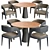 Realistic 3D Dining Table Model 3D model small image 1