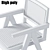 Cosmo Dresden Chair: Chic and Comfort 3D model small image 7