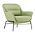 Modern Teulat Sadira Armchair Design 3D model small image 1